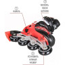 Ролики TECH TEAM T-REX 2021 зеленые, размер 29-32 NN004109